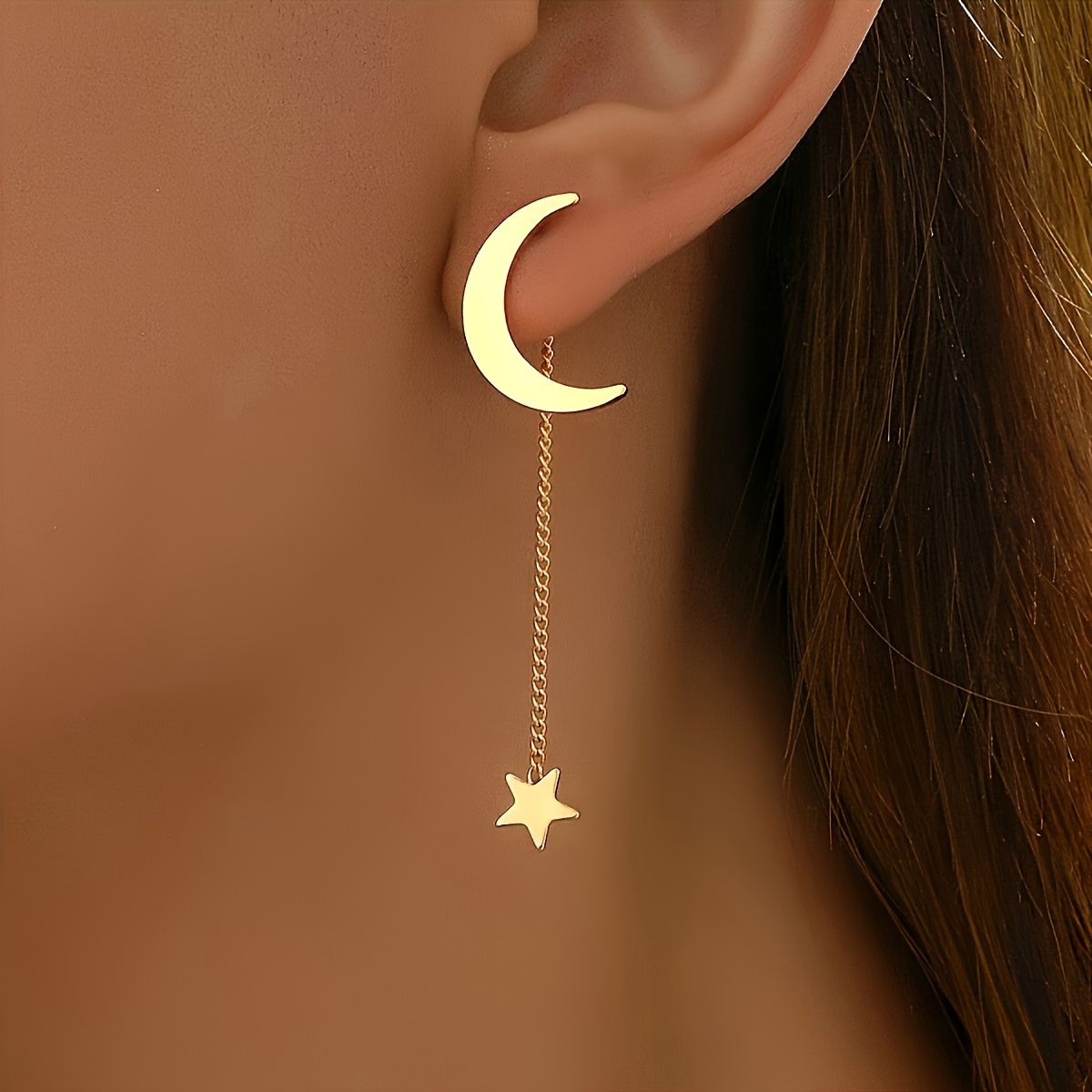 Tassel Star Moon Earrings Gift for Eid Ramadan